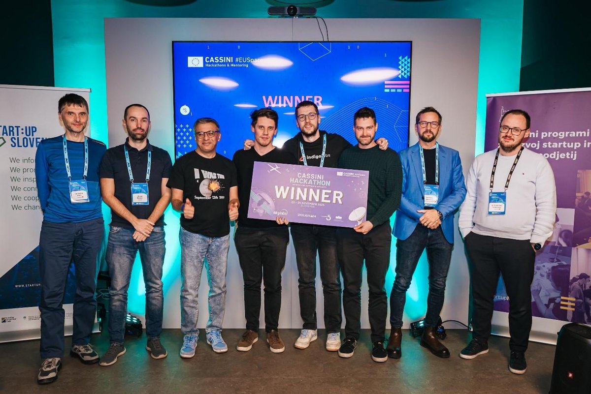 Space Guardian 🇸🇮 are the winners of the ‘EU Space for Defence and Security’, 8th CASSINI Hackathon.👏

They developed a ground-based subscription Software-as-a-Service (SaaS) Platform aimed at protecting satellites from collision and debris. 

Learn more:
europa.eu/!RtP7d6