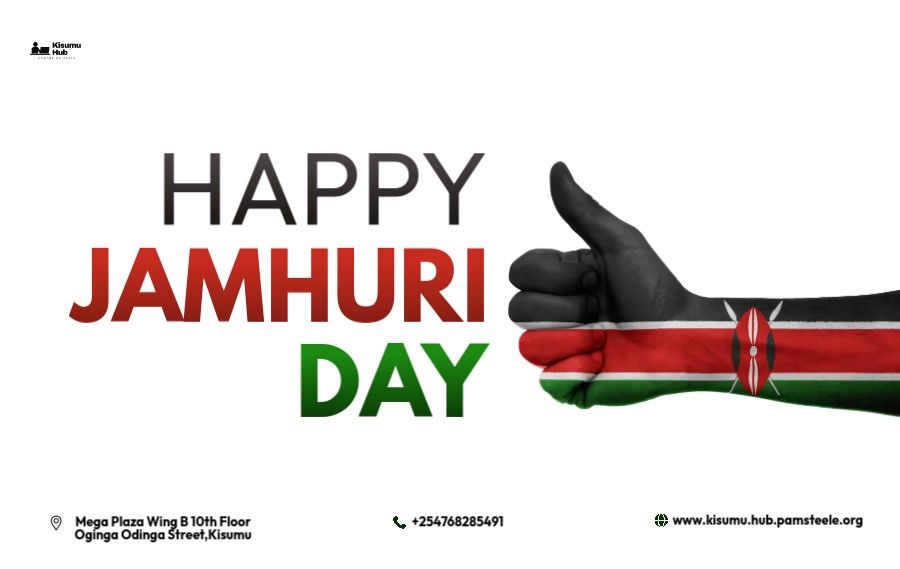 kisumu_hub's tweet image. 𝐇𝐚𝐩𝐩𝐲 𝐉𝐚𝐦𝐡𝐮𝐫𝐢 𝐃𝐚𝐲 𝐊𝐞𝐧𝐲𝐚 

 As we celebrate freedom and progress, take the next step in your journey with Kisumu Hub. Work, connect, and grow in a space designed for your success.

 #JamhuriDay #CoworkingKenya #KisumuHub

☎+254768285491