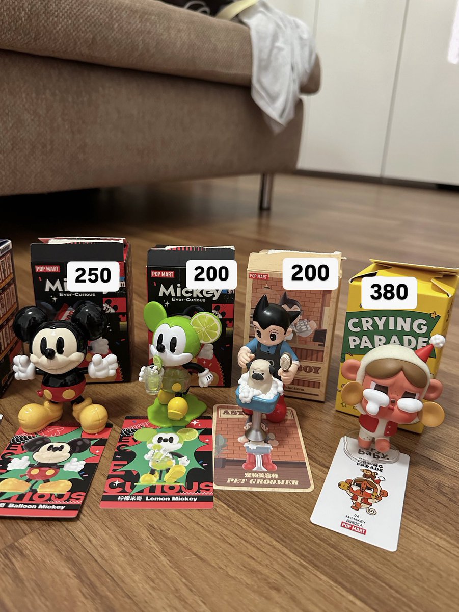 bubistore's tweet image. ปล่อยราคาตามภาพ สภาพ100% มีกล่องการ์ดทุกตัวปล่อยเทๆเลยงับ ราคารวมส่งทุกตัว
#ตลาดนัดกล่องสุ่ม #ตลาดนัดmolly #ตลาดนัดpopmart #ตลาดนัดcrybaby #crybaby #กล่องสุ่มpopmart #กล่องสุ่มarttoy #กล่องสุ่มbabythree #กล่องสุ่มsanrio