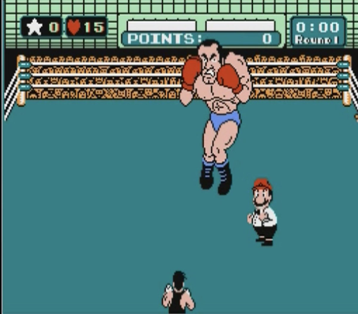 マイクタイソンパンチアウトのスーパーマッチョマンですがこのアングル