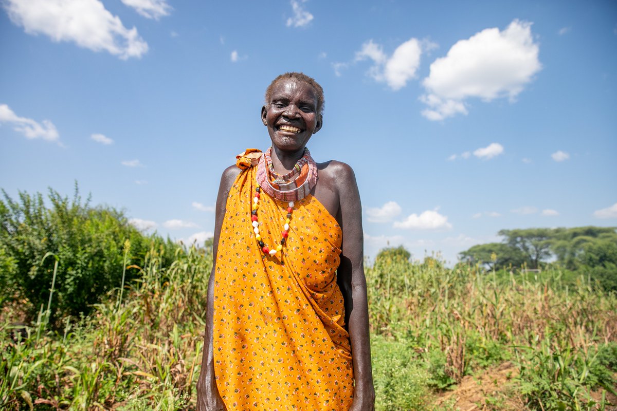 WFP_SouthSudan's tweet photo. “We used to struggle to get enough food but this year we got a lot”

Thanks to the support of Korea’s International Cooperation Agency 🇰🇷, @WFP is supporting people like Regina with resilience programs to improve their food security &amp; build self-reliance.

#SouthSudan https://t.co/KafCLiRDUi