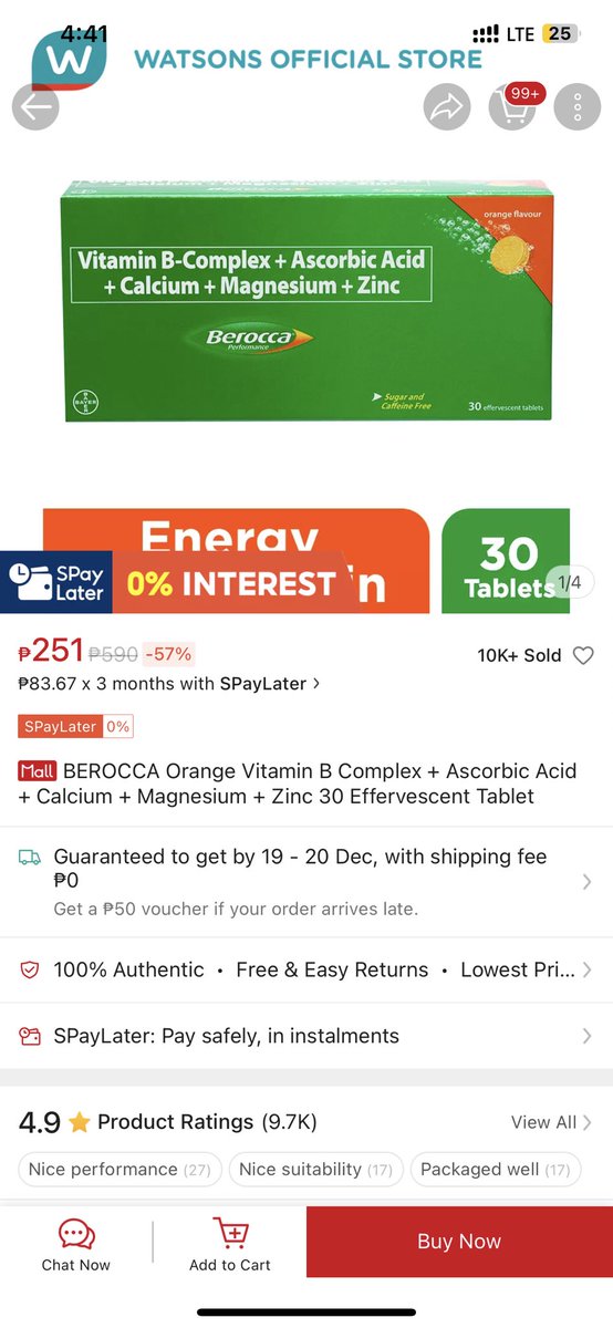 Berocca from watson’s even cheaper

s.shopee.ph/7AN3TRejgR