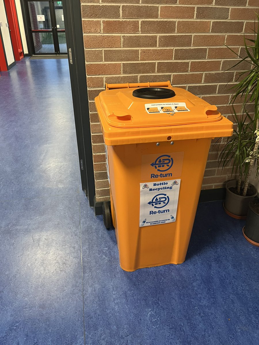 moylepark's tweet photo. Students and staff are encouraged to use our new Re-Turn bins @returnireland all proceeds will go towards funding our Breakfast Club. @GreenSchoolsIre https://t.co/08TdxYEEOU
