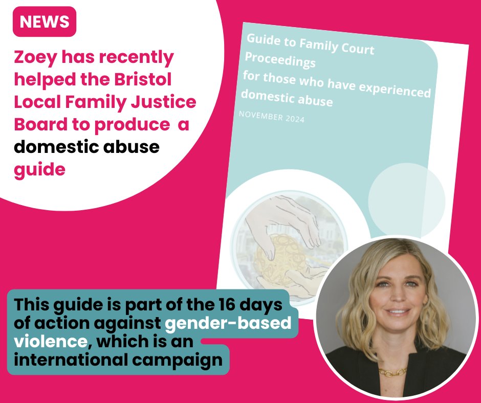 St John's Chambers (@stjohnschambers) on Twitter photo <a href="/WhiteZoey/">Zoey White</a> has recently helped the Bristol Local Family Justice Board to produce the Guide to Family Court Proceedings for those who have experienced #domesticabuse. This guide was part of the 16 days of action against gender-based violence, which is an international campaign <a href="/WhiteZoey/">Zoey White</a> has recently helped the Bristol Local Family Justice Board to produce the Guide to Family Court Proceedings for those who have experienced #domesticabuse. This guide was part of the 16 days of action against gender-based violence, which is an international campaign