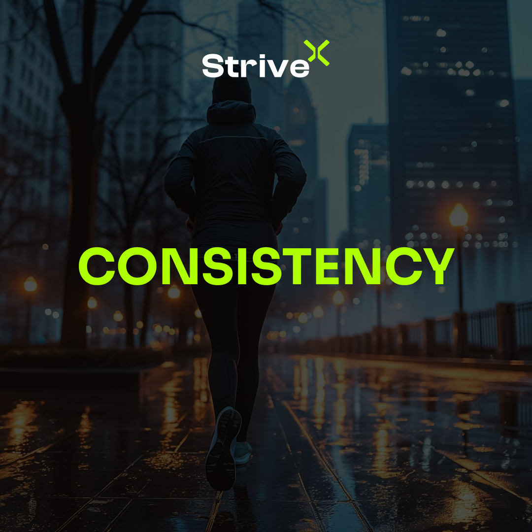 strivex_app's tweet photo. Consistency is a Key
Success doesn’t come overnight – it’s built step by step, squat by squat, day by day.
Stay consistent, keep moving and be rewarded, Strivers.
#StriveX #HealthXCrypto #MoveToEarn