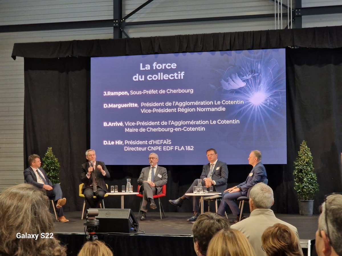 Inauguration des nouveaux bâtiments d'HEFAÏS, Haute Ecole de Formation Soudage à <a href="/VilleCherbourg/">Ville de Cherbourg-en-Cotentin</a> 🎓
Ambition : former les meilleurs soudeurs de France, pour les filières du nucléaire et du naval.
➡️ Soutenu par l'Etat à hauteur de 2M€ et opéré par la <a href="/BanqueDesTerr/">Banque des Territoires</a>  #France2030.