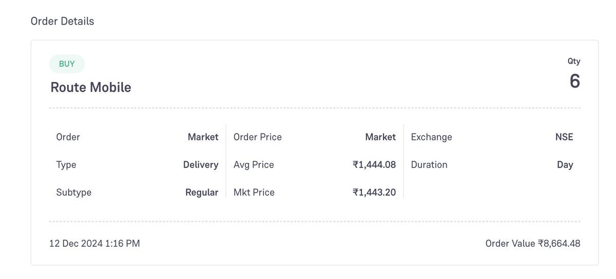 ShubhPika's tweet image. Just added #RouteMobile to my portfolio 📈!
Bought at ₹1445.

🚀 Targets:

Short Term: ₹1,600-₹1,650 (3-6 months).
Long Term: ₹2,100+ (12-18 months).

#MultibaggerPotential #StockMarketIndia #Investing