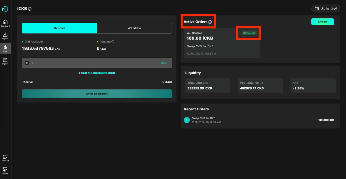 CKBDevrel's tweet image. Breaking Free from Liquidity Constraints: The Transformative Impact of the iCKB Protocol on Nervos DAO

In the blockchain world, liquidity reigns supreme. Recently, the NervDAO staking tool for Nervos DAO integrated the iCKB protocol, marking a significant milestone. This…
