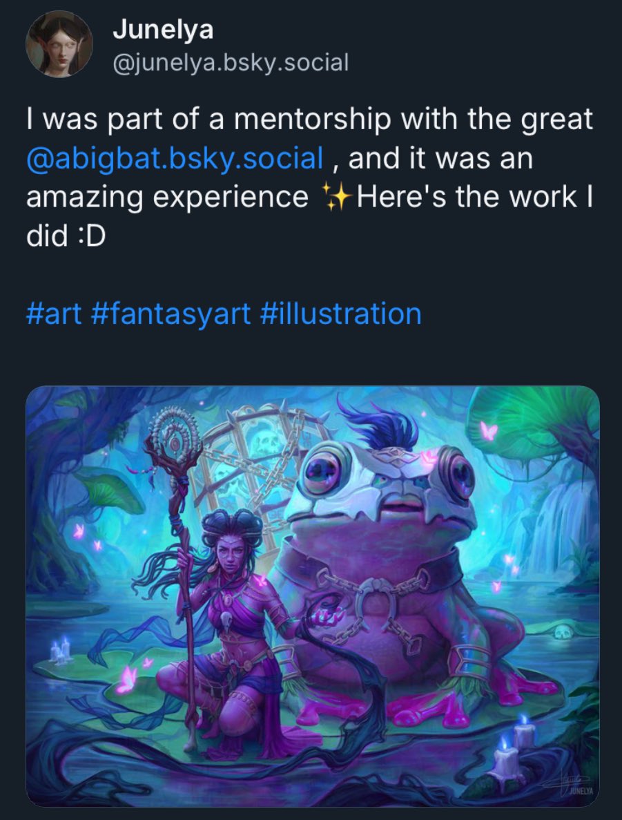 Have you seen my new painting ? It’s on Bluesky ! 🌸