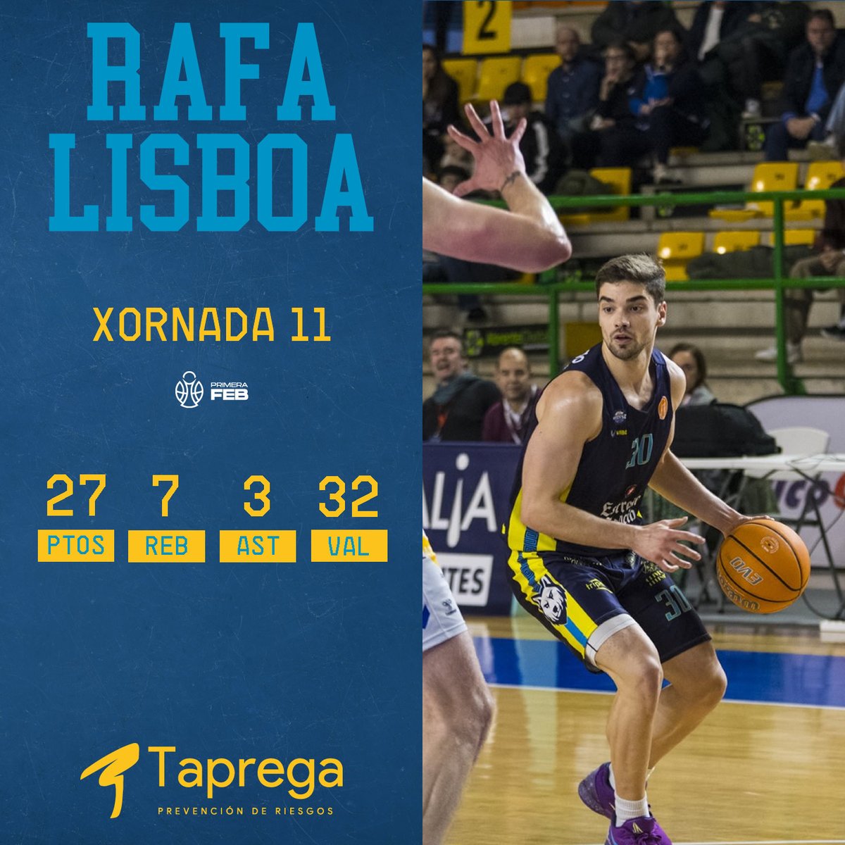 MVP 🎖| Un xenial <a href="/rafalisboa28/">Rafa Lisboa</a> foi o mellor xogador na vitoria de onte no Pazo.
#ForzaCOB