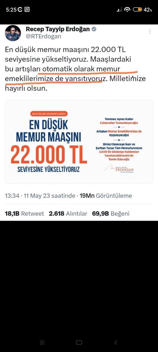 Sayın yetkililer seyyanen zam verdiğiniz memur ile Seyyanen zam vermediğiniz #EmekliMemur arasındaki  maaş dengesizliğini daha ne kadar görmezden geleceksiniz #MemurEmeklisineAdalet
<a href="/RTErdogan/">Recep Tayyip Erdoğan</a> 
<a href="/dbdevletbahceli/">Devlet Bahçeli</a> 
<a href="/Akparti/">AK Parti</a> 
<a href="/MHP_Bilgi/">MHP</a> 
<a href="/RTEdijital/">Erdoğan Dijital Medya</a> 
<a href="/TBMMGenelKurulu/">TBMM Genel Kurulu</a> 
<a href="/_aliyalcin_/">Ali YALÇIN</a>