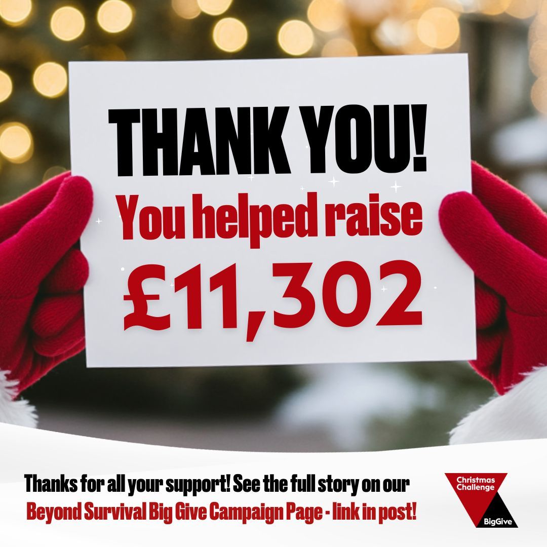 🌟A huge THANK YOU to everyone who generously donated to our Beyond Survival <a href="/BigGive/">Big Give</a> campaign! 🙏 We raised an amazing £11,302 to help young refugees access higher education! 💙Special shout-out to @CormackConsultancyGroup, @Blurred and @ReallyEnglish for their support!