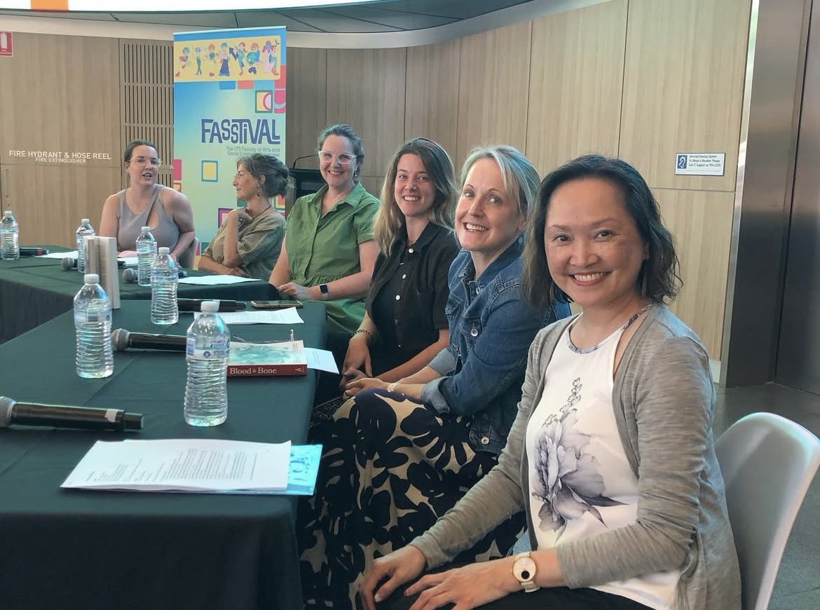 Thank you to those who attended our panel at FASStival and for your considered questions. We’d also like to thank our contributing authors, Raylene and Lucinda, for being part of our panel discussion ✍️ #utswritersanthology #utsfass #utsfasstival