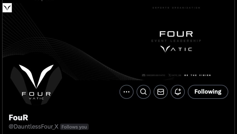 vatic_gg's tweet photo. ＰＲＯＦＩＬＥ ＧＦＸ

We are in love with our new profile designs by the talented @Desink9 and his team! 🫶

@DauntlessFour_X was the fastest to get his new design uploaded. We will see all the player photo versions hit X and other social platforms within 48 hrs! 🔥