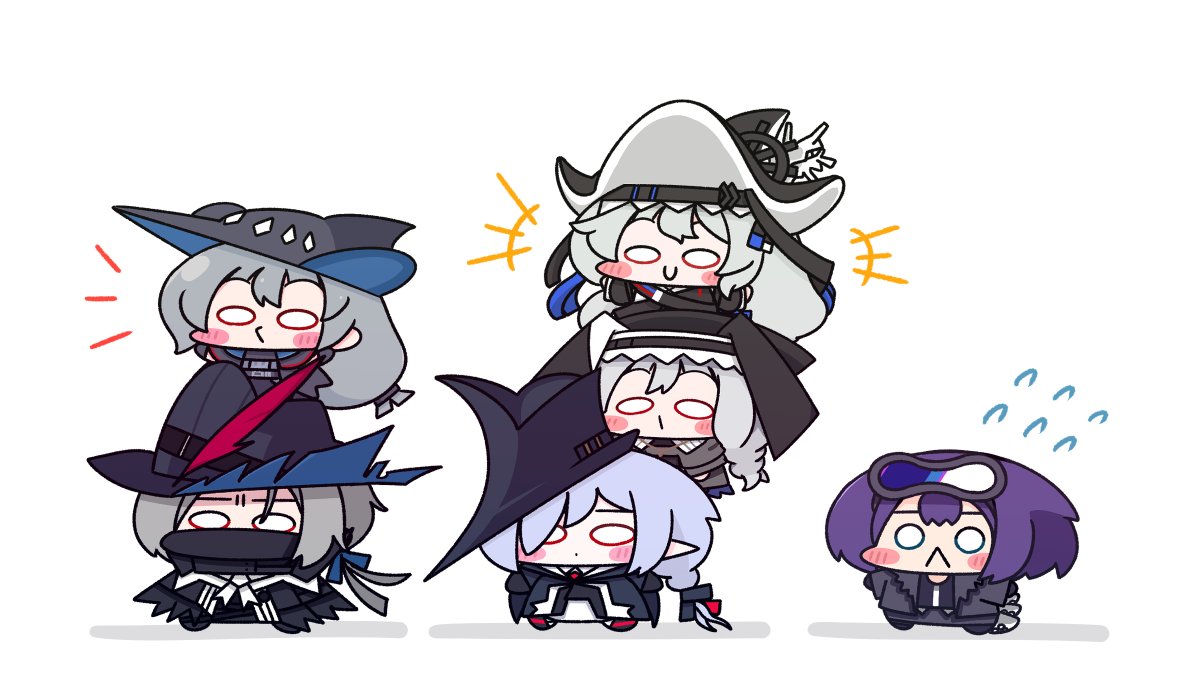 アークナイツ「今日はアビサルちゃんず#アークナイツ #明日方舟 #Arknights 」|Caのイラスト