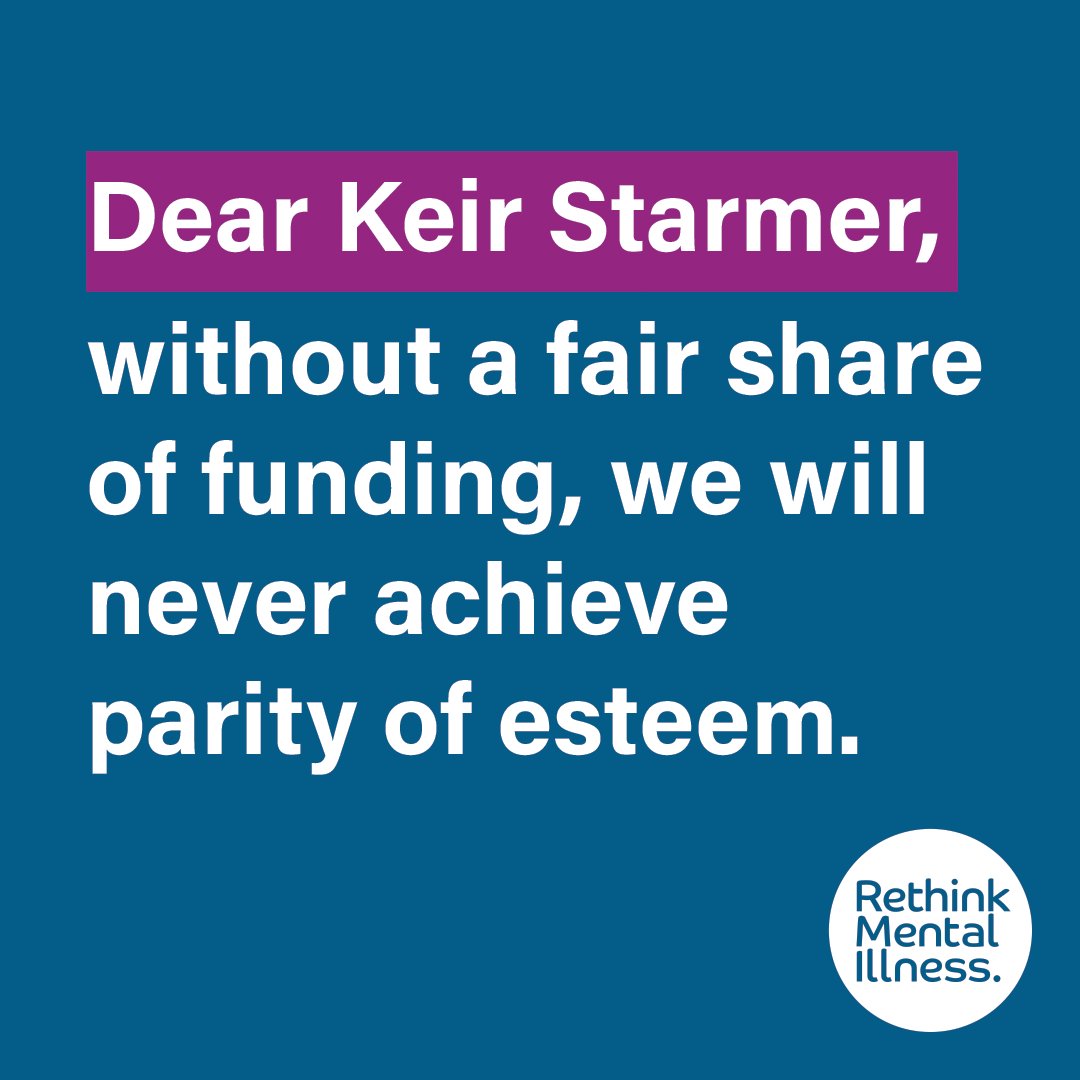Rethink Mental Illness (@rethink_) on Twitter photo 📩 <a href="/Keir_Starmer/">Keir Starmer</a>, you promised to give mental health parity with physical health.
Under your watch, will mental health spending increase as a proportion of the NHS Budget every year?
And will you commit to maintaining the Mental Health Investment Standard to achieve this? 📩 <a href="/Keir_Starmer/">Keir Starmer</a>, you promised to give mental health parity with physical health.
Under your watch, will mental health spending increase as a proportion of the NHS Budget every year?
And will you commit to maintaining the Mental Health Investment Standard to achieve this?