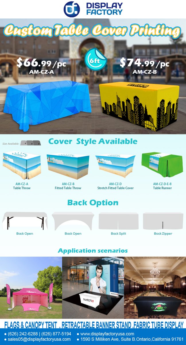 DisplayFactory8's tweet image. Custom Table Cover
4 Cover Styles&amp;amp;Back options for different scenarios
More information:
displayfactorywholesale.com
#displayfactory #tablecover #Customization #banner #display #tradeshow #booth #exhibitiondesign