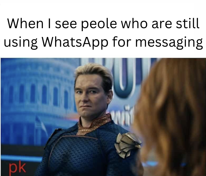 WireMin's tweet photo. Time to move on. #WireMin
#whatsappdown #instagramdown #Security #PrivacyBreach #ElonMusk #betterapps https://t.co/MpD3IVCPnF
