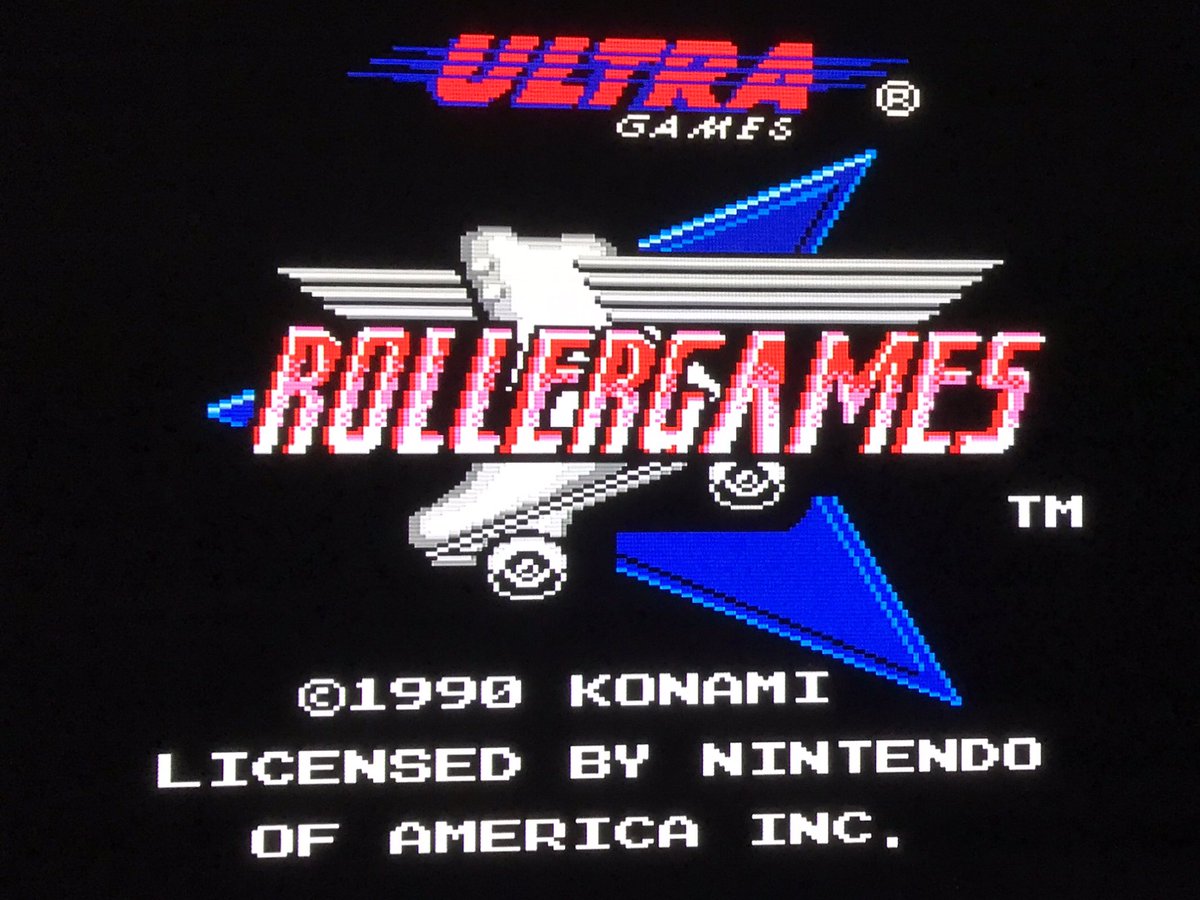 sekiro_51's tweet photo. #NES の #RollerGames 到着📬SNAKE’S REVENGE同様ULTRA GAMES名義ですが現地法人の子会社なので実質KONAMI🌊しかもトレジャー設立前の前川正人氏がプログラムした作品とか🛼コナミのアーケード版ローラーゲームズとは別物らしいけどこれはやるしかない🕹昔流行ったとはいえ日本で出すのは難しかった?😅 https://t.co/Oj5ZFcFc6Y