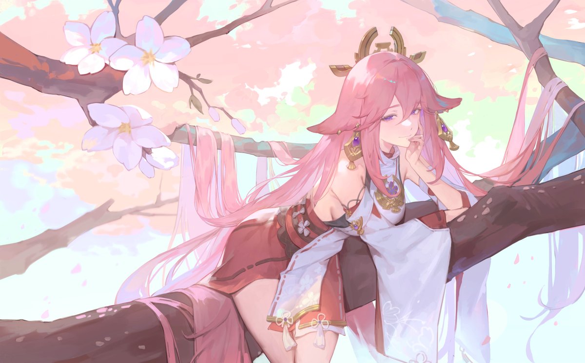 🌸

#原神 
#Genshinlmpact  
#八重神子 
#yaemiko