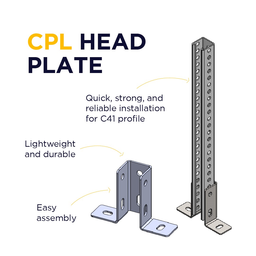 INTERFLEX_SL's tweet image. ¡Optimiza tu instalación con el cabezal CPL para bandejas portacables! 
✔️Ligero y resistente, diseñado para facilitar el montaje.
✔️Ideal para fijar perfiles 41/41 a pared, suelo o techo.
✔️Disponible en acabado HR de alta resistencia para entornos exigentes.