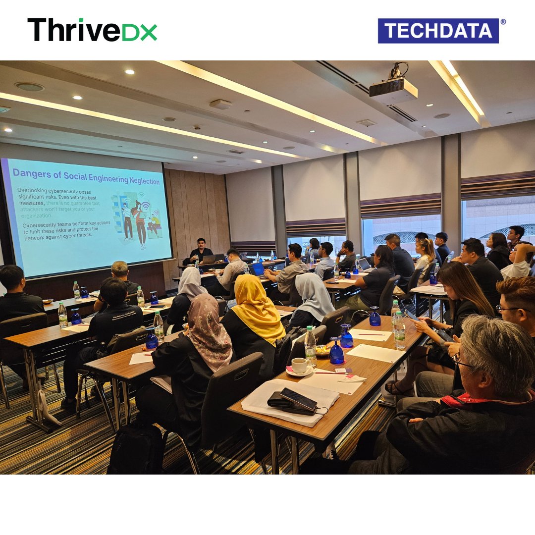 TechdataSystems's tweet image. The success of the ThriveDX Event would not have been possible without the invaluable support of Clifford Ang and Mr. Yong.

Your insightful contributions and expertise played a pivotal role in making this session both engaging and impactful. 

#TechdataSystems #ThriveDx