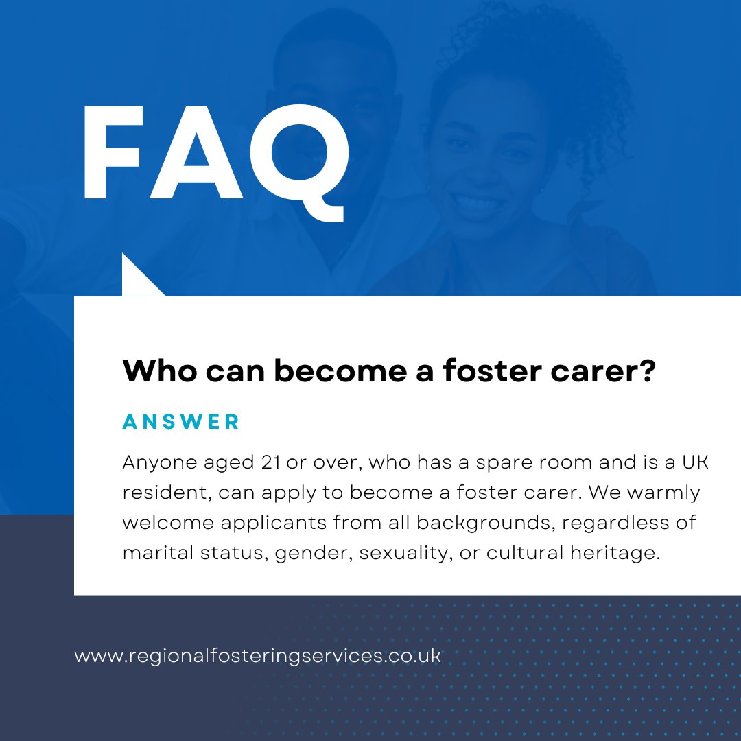 We’re looking for incredible people like you to make a real difference in your community! 💛

What You’ll Need:
To be 21 or over
To have a spare bedroom
To be a UK resident

📞 Contact Regional Fostering Services today regionalfosteringservices.co.uk

#Fostering #ChangeALife #FosterCare