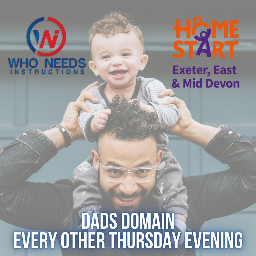 It’s Dads Domain tonight chaps! 8pm at Park Life in Heavitree. Come and join me a few Dads for a cuppa and a catch up. Biscuits are on me 🍪 All male carers of children welcome 🙏🏼