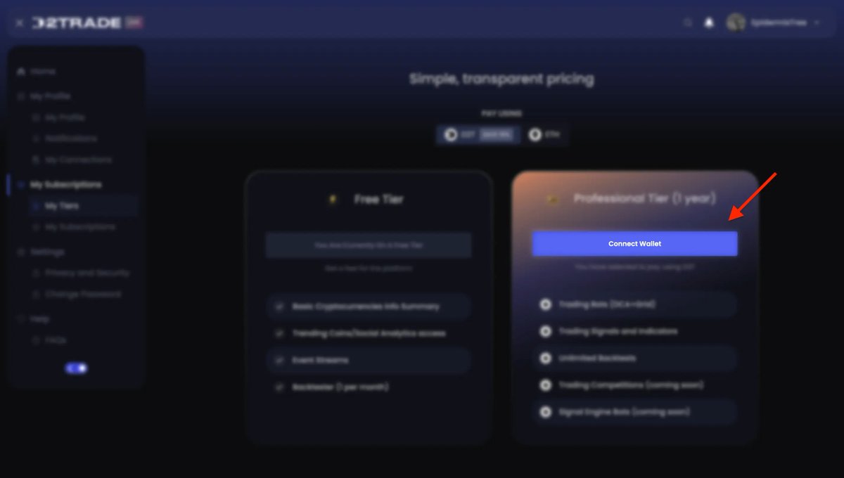 💡 Wondering how to subscribe to Dash 2 Trade using $D2T?

We’ve got you covered with a step-by-step guide to unlock premium trading tools in no time.

Learn how to connect your wallet, choose your plan, and activate your subscription here.👉dash2trade.com/media/crypto-t…

Start your