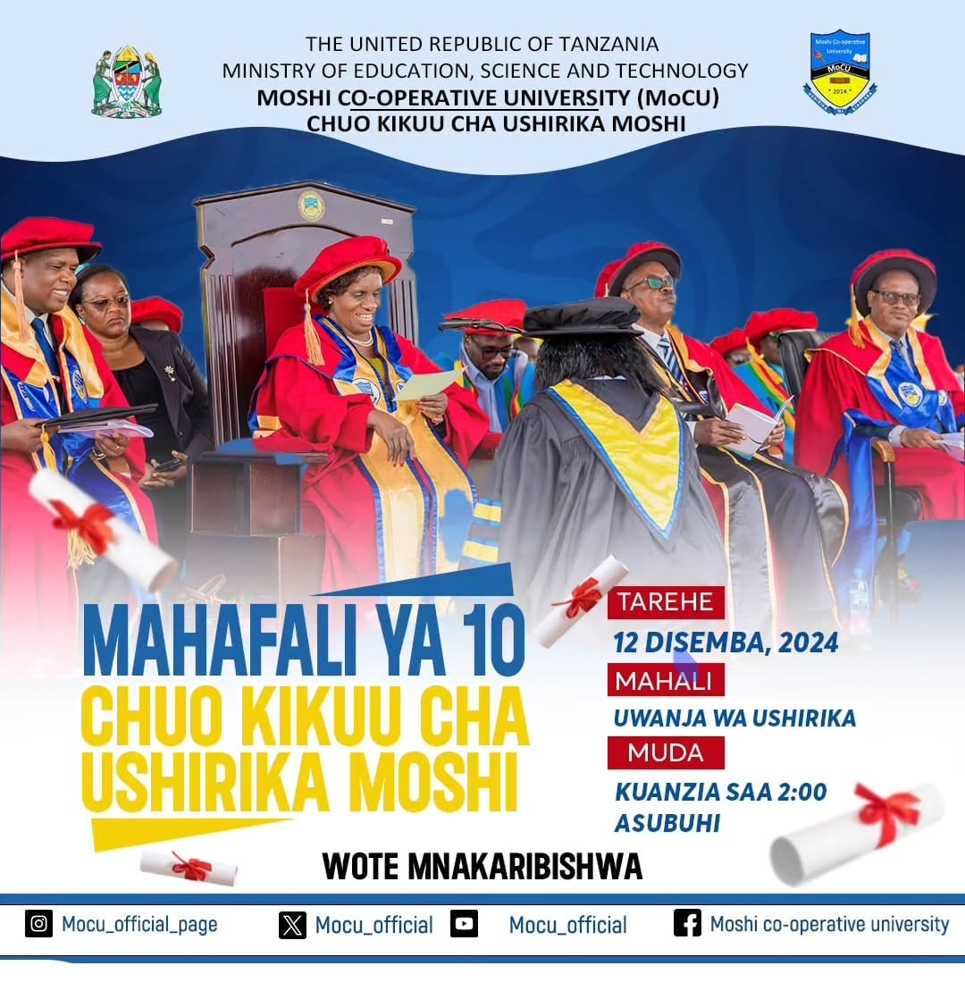 Moshi Cooperative University (@moshiuniversity) on Twitter photo 