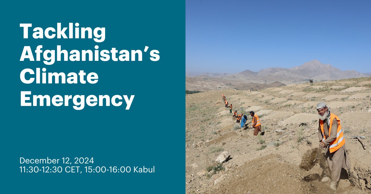Happening Today!
Two Afghan civil society representatives who attended #COP29 will share their key takeaways. Plus, <a href="/assemmayar1/">M. Assem Mayar</a> will provide a science-based perspective on the urgent need to tackle the climate crisis.
🗓 Don’t miss it — register here: us06web.zoom.us/j/82920948035