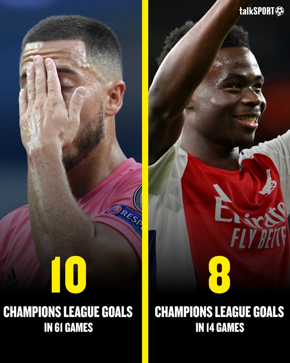 talkSPORT's tweet photo. Bukayo Saka is close to outshining Chelsea's finest. 👀 https://t.co/qCUH0xFdZK