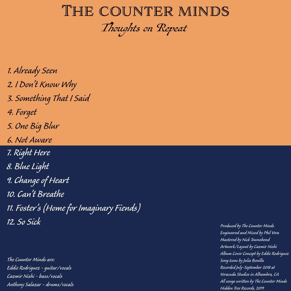 TheCounterMinds's tweet photo. 5 years ago, we released our debut album “Thoughts on Repeat.” https://t.co/Tpke0isZmf