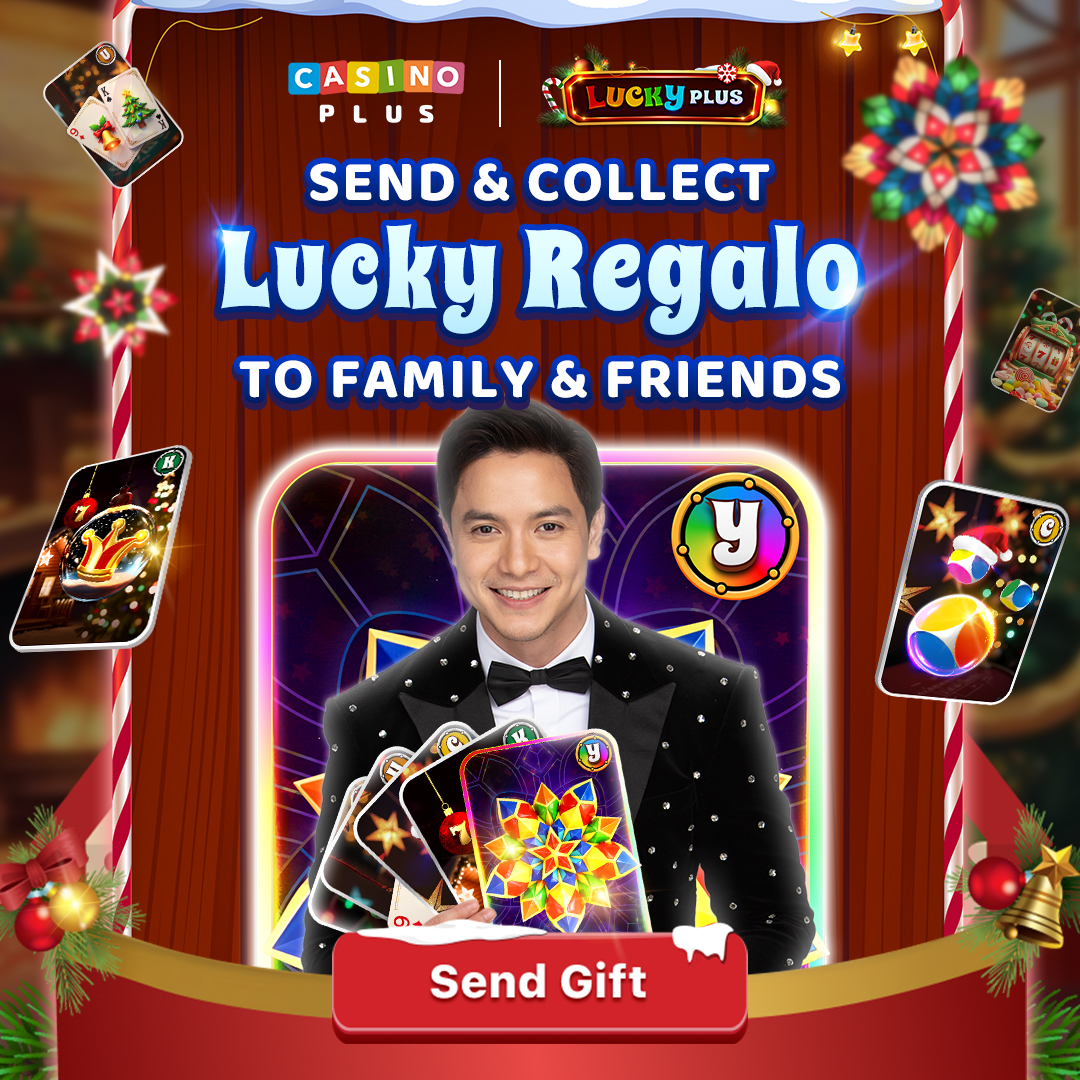 CPVIPLOVE's tweet photo. Lucky Plus Only In #CasinoPlus !
Christmas Lucky Regalo (Lucky 5 Cards) , Lucky 5 Rewards：
1. Log in daily to get a Lucky Card
2. Losing rebate
3. Collect 5 cards to get free P100
4. Collect 5 cards to win a 500 million jackpot for free
5. Free 50 spins https://t.co/ZrzO2KG36W