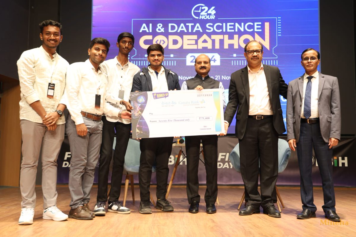 We hosted the AI &amp; Data Science Codeathon 2024 in collaboration with IIIT Bangalore and Canara Bank in Bengaluru to foster student-led innovation on tackling real-world financial sector problem statements. The winners were felicitated at RBIH FinTech Day 2024!