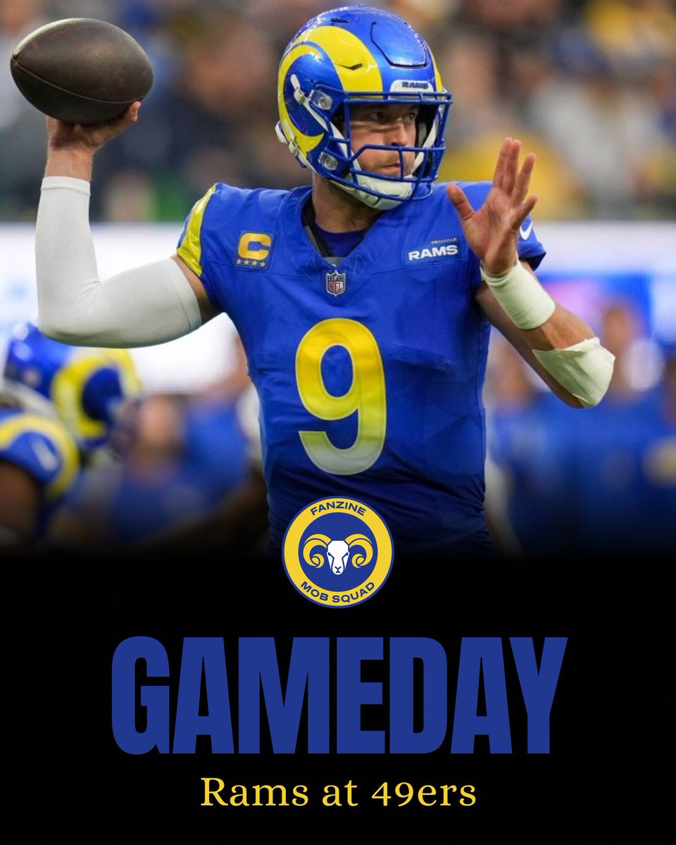 IT'S GAMEDAY‼️

🏈| #Rams @ #49ers

Drop your predictions below👇 #RamsHouse
