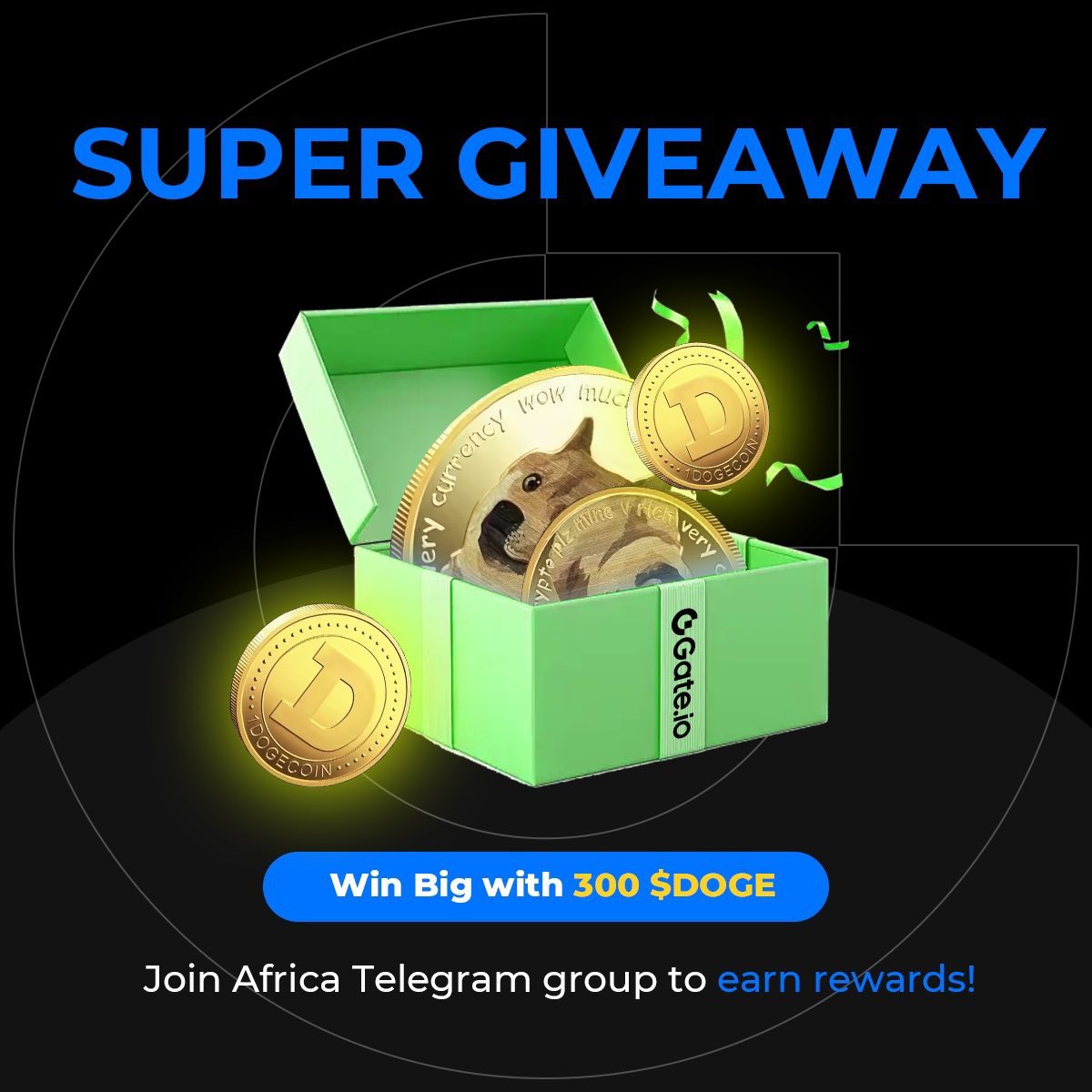 Gate Africa (@gateio_african) on Twitter photo ๐ #GateioGiveaway - Join GateAfrica Telegram group and participate!
๐ 10 lucky winners will share 300 DOGE
๐ Follow <a href="/gateio_african/">Gateio African</a>
๐ Join the Telegram group: t.me/Gate_Africa
๐ Like, RT this post, and tag 3 friends
๐ Post #TWGA in the Telegram group
โฐ Deadline: ๐ #GateioGiveaway - Join GateAfrica Telegram group and participate!
๐ 10 lucky winners will share 300 DOGE
๐ Follow <a href="/gateio_african/">Gateio African</a>
๐ Join the Telegram group: t.me/Gate_Africa
๐ Like, RT this post, and tag 3 friends
๐ Post #TWGA in the Telegram group
โฐ Deadline: