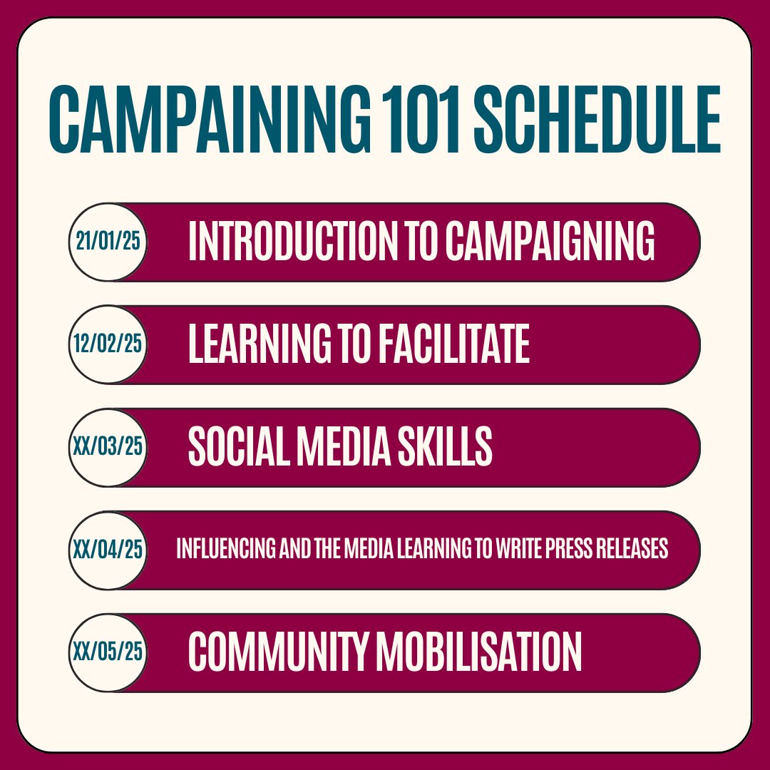 concernactive's tweet photo. 📣 New workshop series 📣 
Introducing Campaigning 101, a workshop series that held enable the to get involved or enhance you activism and change making skills. 
🔗 https://t.co/fLJ47LegXx 

Start your change making journey in 2025! ⭐ 

#Campaigning101 #ConcernGlobalCitizenship https://t.co/s3XWCBx6iB