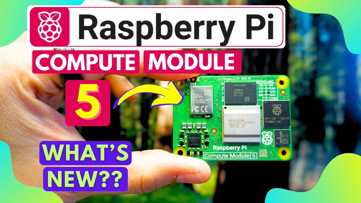 smarthomecircle's tweet image. NEW Video👇👇👇
Raspberry Pi Compute Module 5 Is Here🚀
➡️Full Specs, IO Board Walkthrough
➡️DIY HeatSink w/ Fan
➡️Benchmarking, Power Consumption
➡️Performance
👉Full Video : youtu.be/4m7v72YCzm4
@Raspberry_Pi #raspberrypi #computemodule #cm5 #iot #smarthome