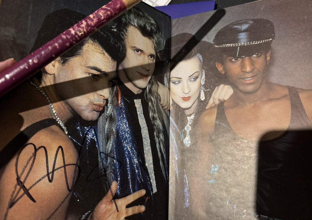 Marilyn (@tearslostinrain) on Twitter photo Thoroughly enjoyed last night’s Culture Club concert at the <a href="/TheCoopLive/">Co-op Live</a> in Manchester!! Thank you for signing the (Dutch) books I’ve had since 1989, <a href="/BoyGeorge/">Boy George</a>!! I never imagined I’d be able to show them to you, Mikey and Roy, when I asked my mum to buy them for me back then. ❤️ Thoroughly enjoyed last night’s Culture Club concert at the <a href="/TheCoopLive/">Co-op Live</a> in Manchester!! Thank you for signing the (Dutch) books I’ve had since 1989, <a href="/BoyGeorge/">Boy George</a>!! I never imagined I’d be able to show them to you, Mikey and Roy, when I asked my mum to buy them for me back then. ❤️