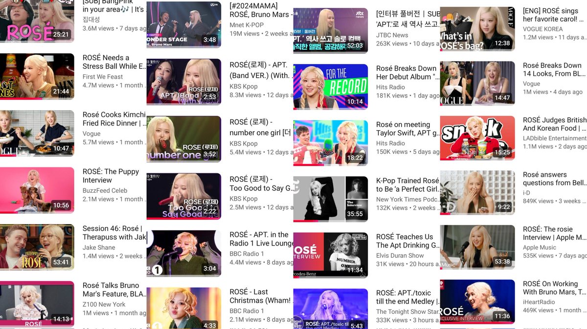 the amount of rosé content since october has been crazy 😭 there's something new every other day. rosé's the most hardworking person ever like