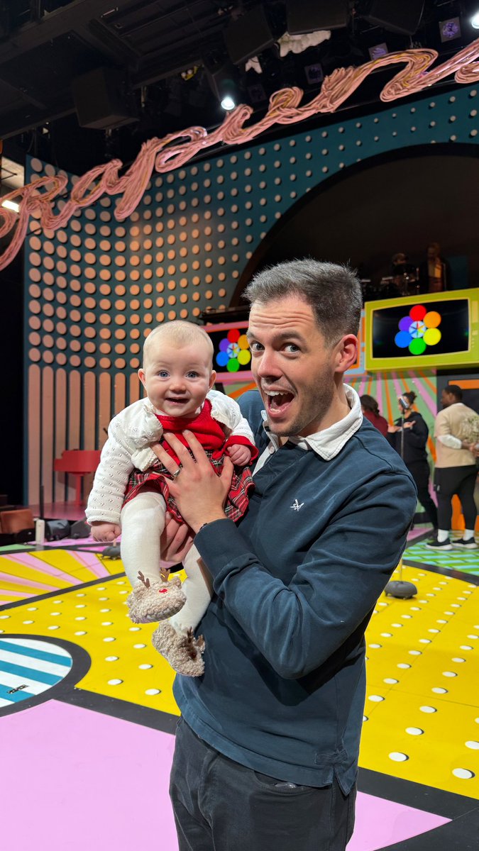 Bring Your Daughter To Work 🎄 Rosalie will now have a life of watching Daddy being silly &amp; seeing what pays for the Nappies &amp; Disney Plus 😎
