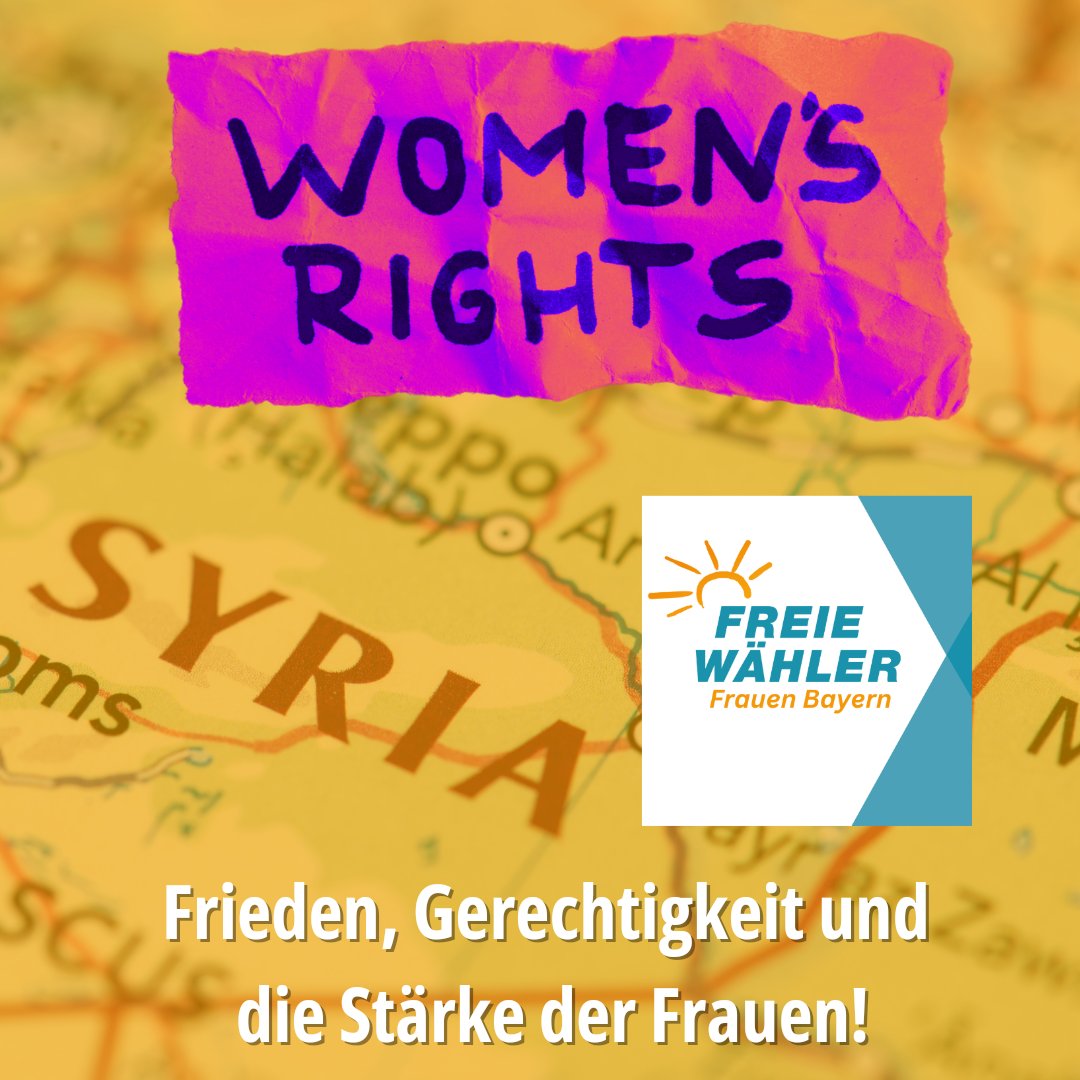 Frieden für Syrien, Stärke für Frauen, Hoffnung für die Zukunft!
#Frauenrechte #Gleichberechtigung #Stabilität #Wiederaufbau #Bundesregierung
