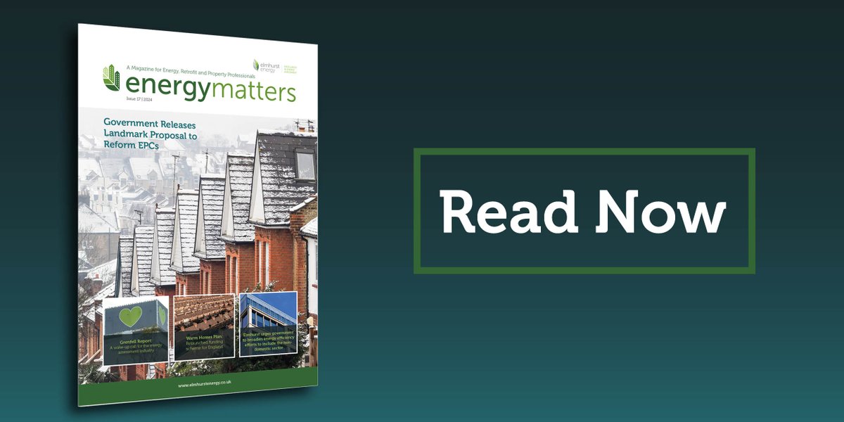 The latest issue of Energy Matters is available to read and download now 🥳 issuu.com/elmhurstenergy…

#EnergyMatters #EPCReform