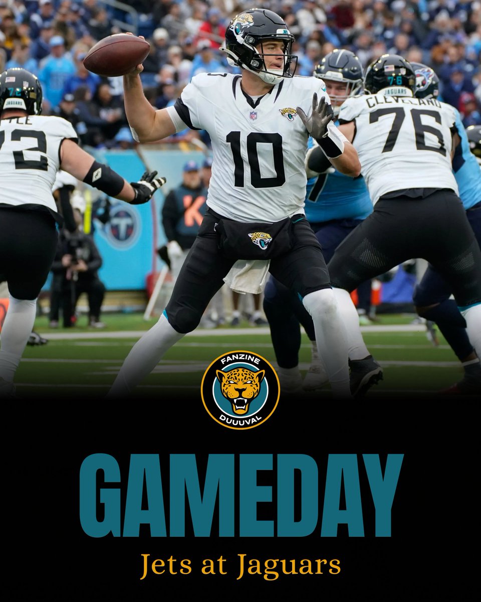 IT'S GAMEDAY‼️

🏈| #Jets @ #Jaguars

Drop your predictions below👇 #Duuuval