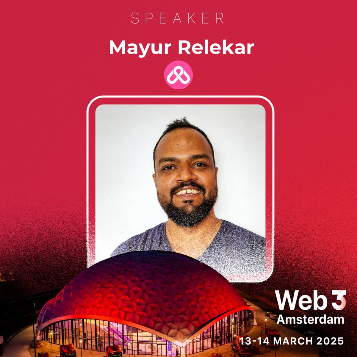 web3_warsaw's tweet photo. 📢 We’re thrilled to announce that @mayurrelekar from @ArcanaNetwork will be joining us as a speaker at Web3 Amsterdam!

🔥 Unleash your potential with the forward-thinking ideas of a Web3 disruptor.

🎟️ Grab your ticket with CODE: web3   
https://t.co/kG8YQiKn3i https://t.co/SMF8fNPYpf