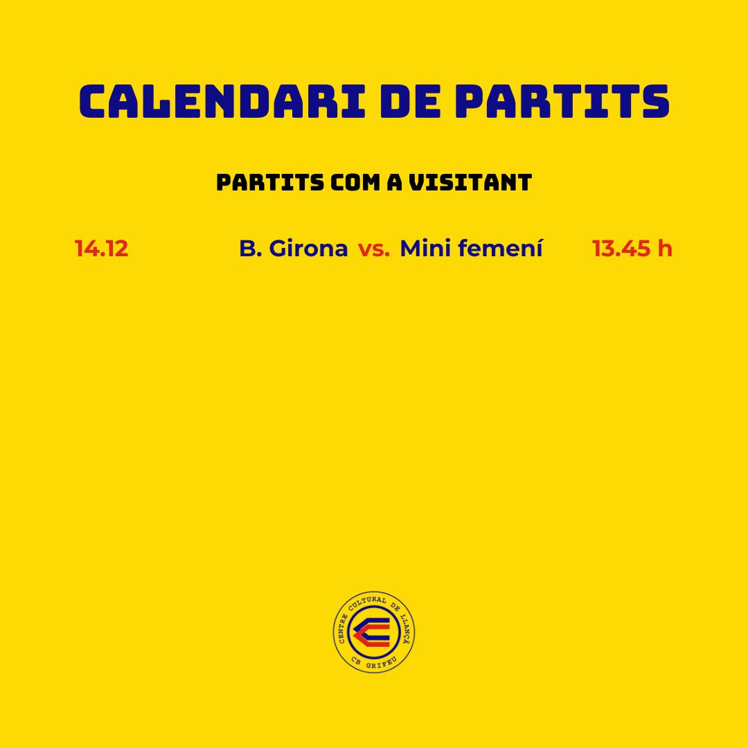 Club Bàsquet Grifeu-Llançà tweet media