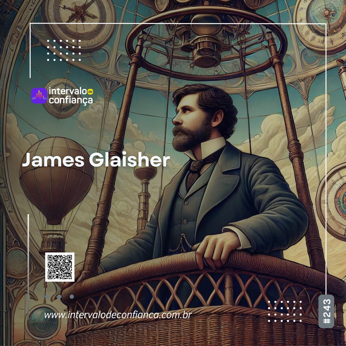 iConfPod's tweet photo. James Glaisher foi um meteorologista, astrônomo e aeronauta.  Seus feitos e coragem, dignos de um explorador da ciência, são tema do nosso podcast de hoje, apresentado por @shadowyjey🎙️ https://t.co/Ddx4W8pUZu