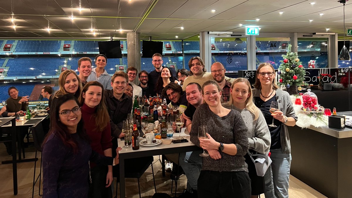 We had a fantastic time at this year's D-BSSE Christmas Dinner! 🎄✨ Great food, conversations, and a festive atmosphere, all with the stunning St. Jakob Stadium in the background. Huge thanks to the department for organizing and to everyone who made it special!