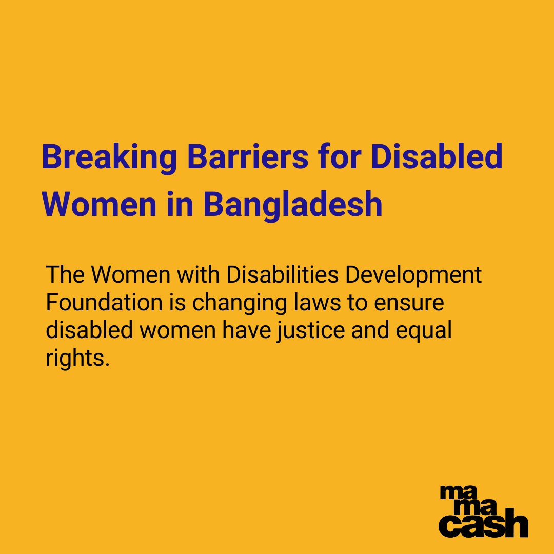 Disabled women deserve justice and equal rights. They face high risks of violence, discrimination, and exclusion, with laws often failing to recognize or protect their rights. In Bangladesh, the Women with Disabilities Development Foundation (WDDF) is fighting to change this,